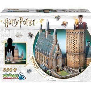 NIB Harry Potter Hogwarts Great Hall 3D Jigsaw Puzzle - 850Piece